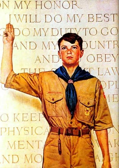 Boy Scout I Will Do My Best Norman Rockwell Art Print   7 in image 1